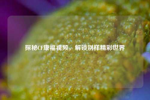 探秘CF康福视频，解锁别样精彩世界