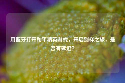 用蓝牙打开和平精英游戏，开启别样之旅，是否有延迟？