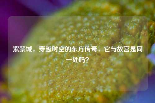 紫禁城，穿越时空的东方传奇，它与故宫是同一处吗？