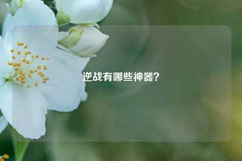 逆战有哪些神器？