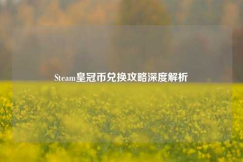 Steam皇冠币兑换攻略深度解析