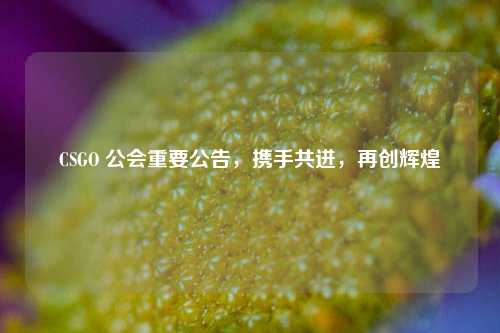 CSGO 公会重要公告，携手共进，再创辉煌