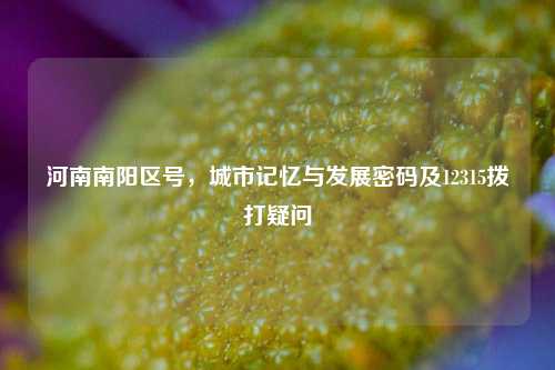 河南南阳区号，城市记忆与发展密码及12315拨打疑问