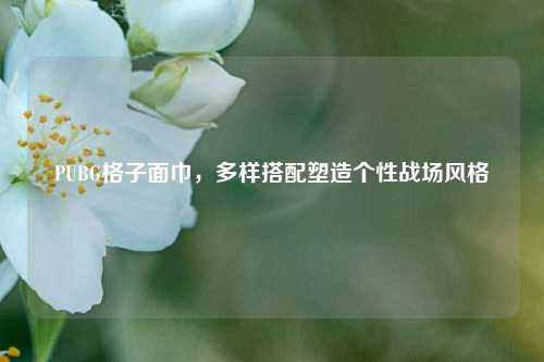 PUBG格子面巾，多样搭配塑造个性战场风格